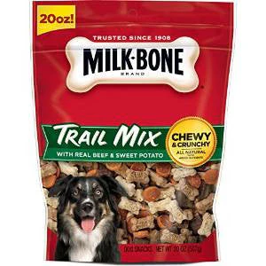 Milk Bone Trail Mix W/Real Beef & Sweet Potato 4/20OZ {L+1} 799007