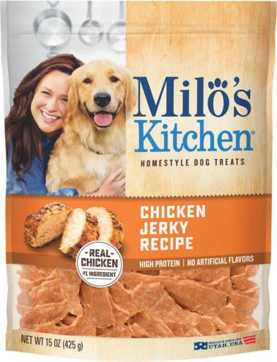 Milo's Kitchen Chicken Jerky Strips 4/15 oz. {L+1}799093