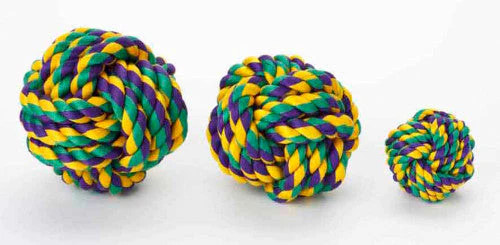 Multipet Nuts For Knots Dog toy Assorted 4 in - Image 2