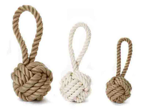 Multipet Nuts For Knots with Tug Toy Assorted 6 in - Image 2