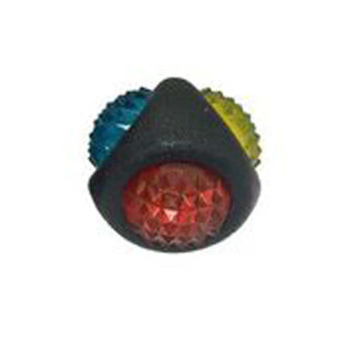 Multipet Ruff Enuff TPR Dental Diamond Ball w/LED Light Dog Toy Multi-Color 3 in - Image 2