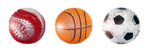 Multipet TPR Sport Light Up Balls Dog Toy Baseball Assorted 2.5 in - Image 2