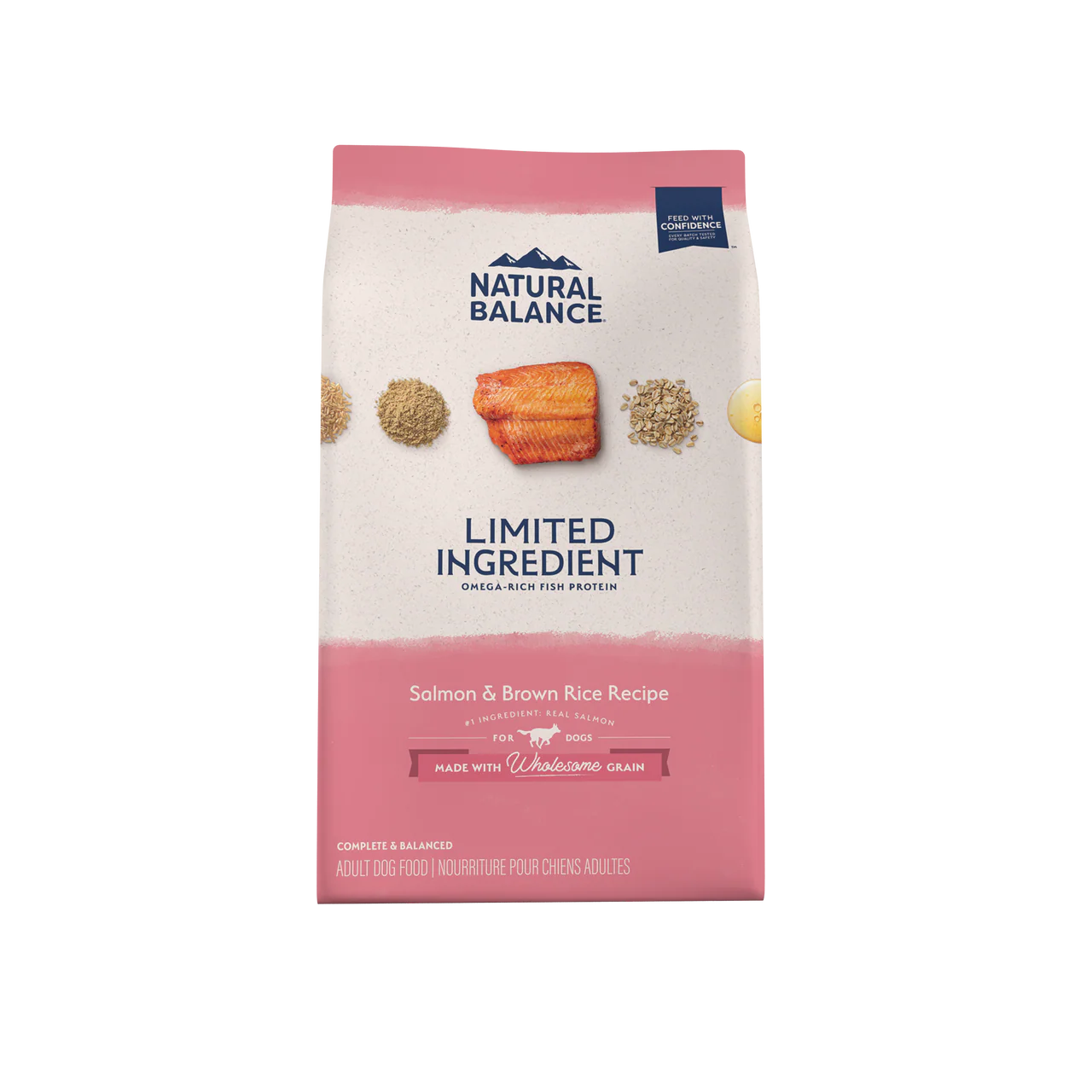 Natural Balance Pet Foods L.I.D. Adult Dry Dog Food Salmon & Brown Rice 4lb