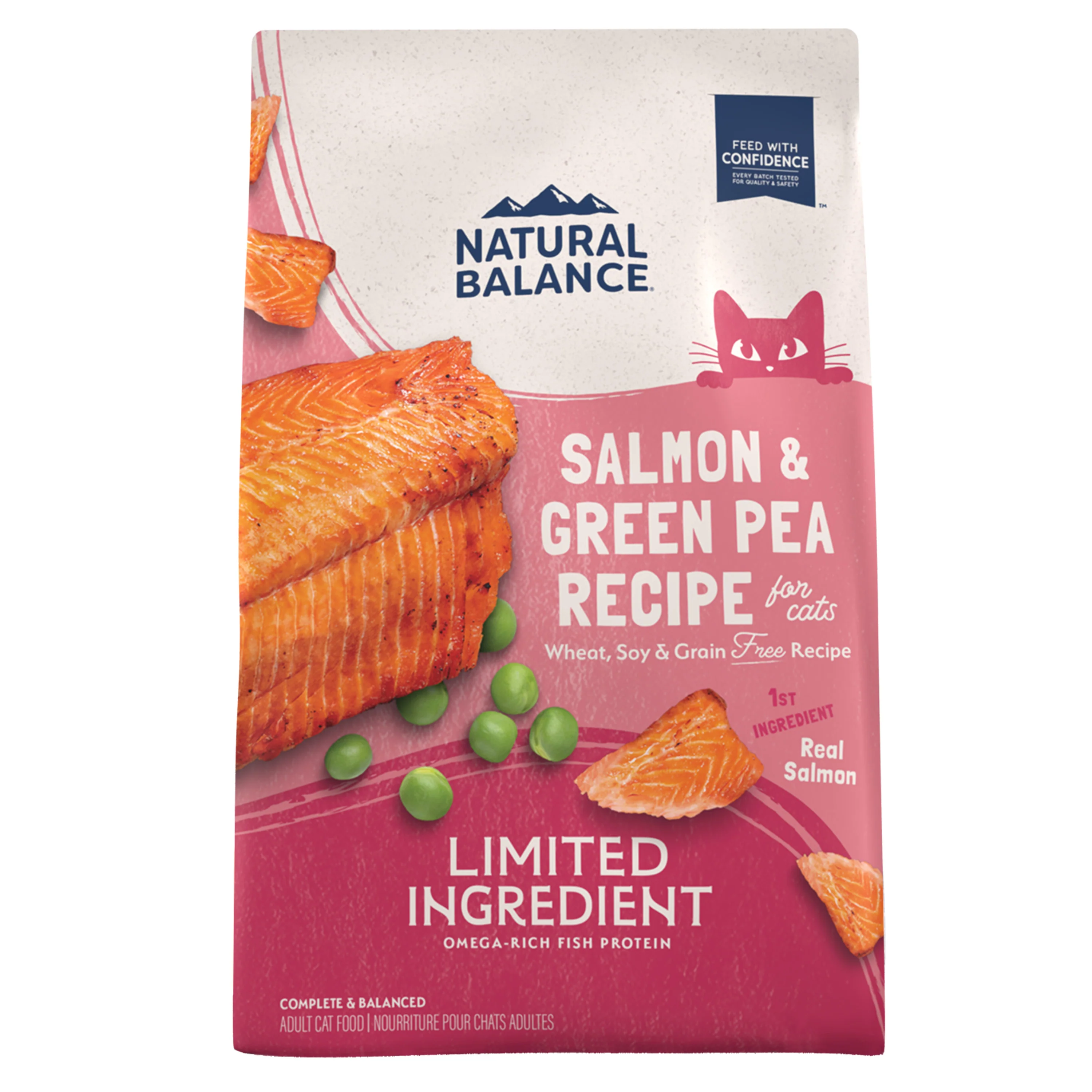 Natural Balance Pet Foods Limited Ingredient Grain Free Dry Cat Food Green Pea & Salmon 4 lb