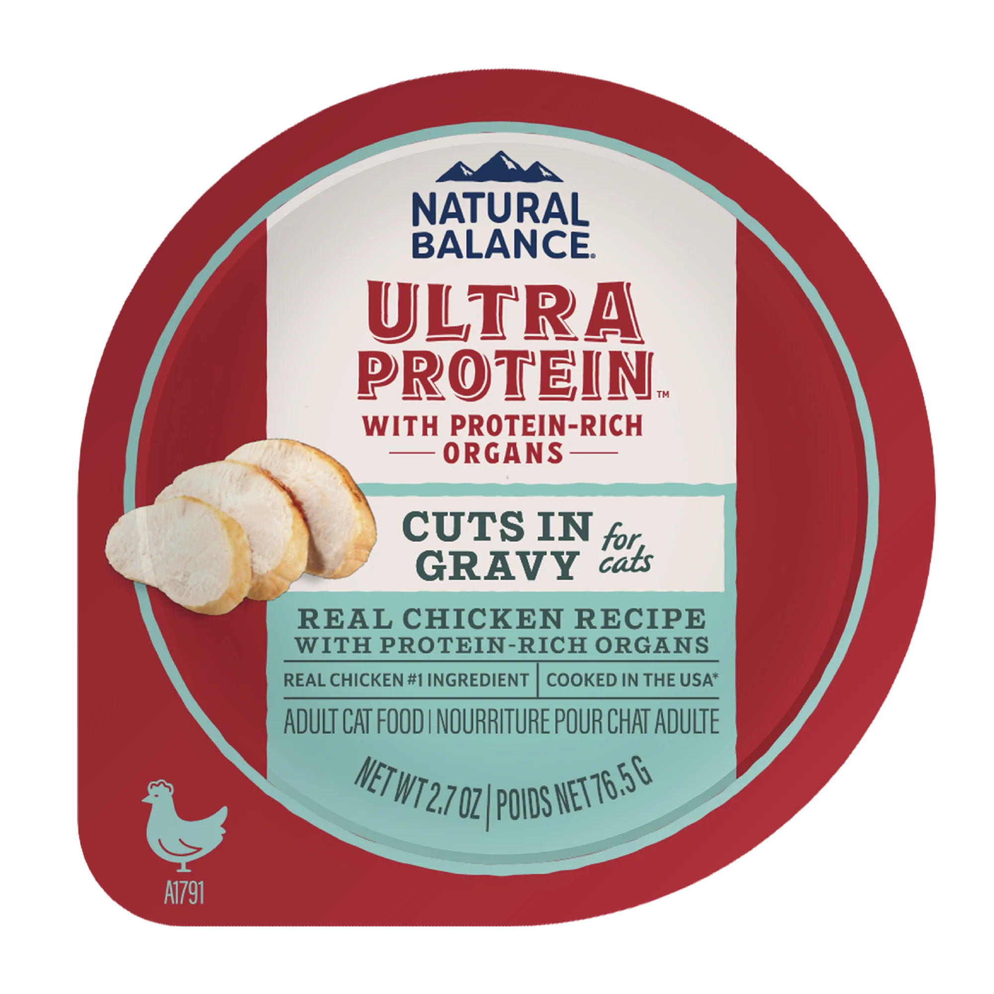 Natural Balance Pet Foods Ultra Protein Cuts in Gravy Wet Cat Food Chicken 10ea/2.7 oz