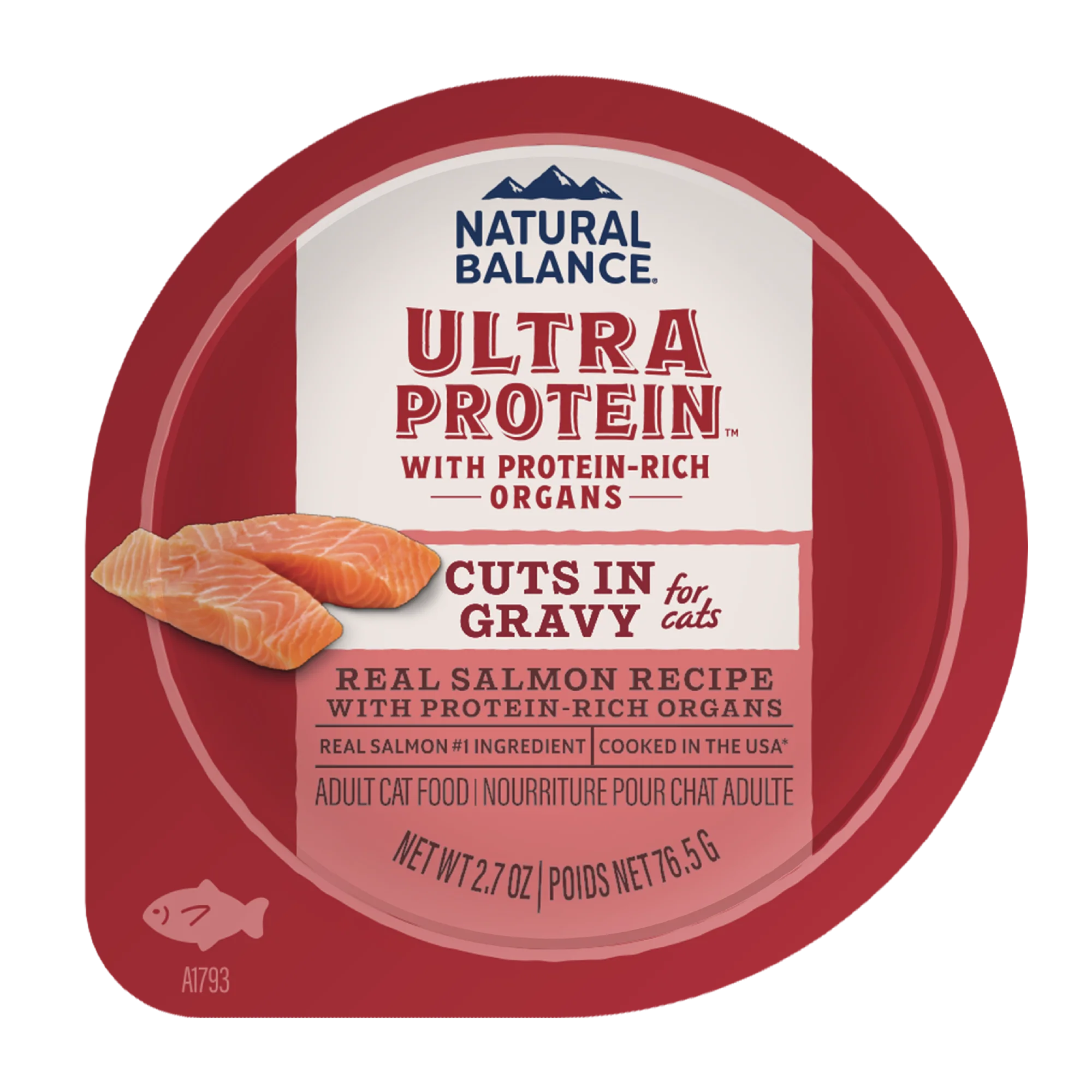 Natural Balance Pet Foods Ultra Protein Cuts in Gravy Wet Cat Food Salmon 10ea/2.7 oz