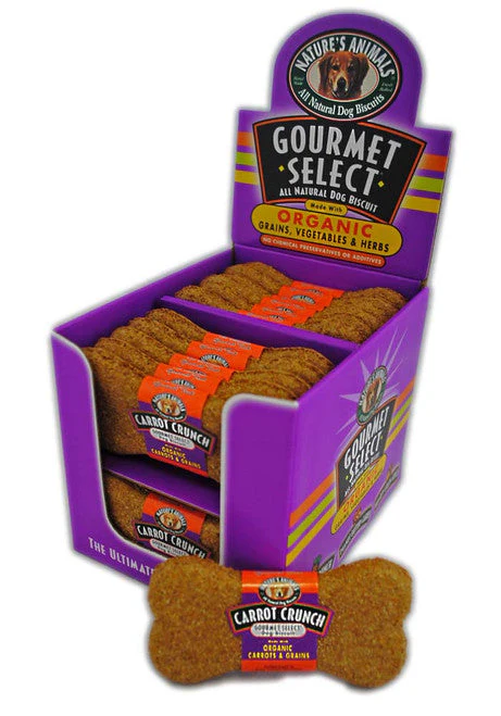 Natures Animals Gourmet Select Organic Dog Treat Display Carrot 4 in 24 ct - Image 2