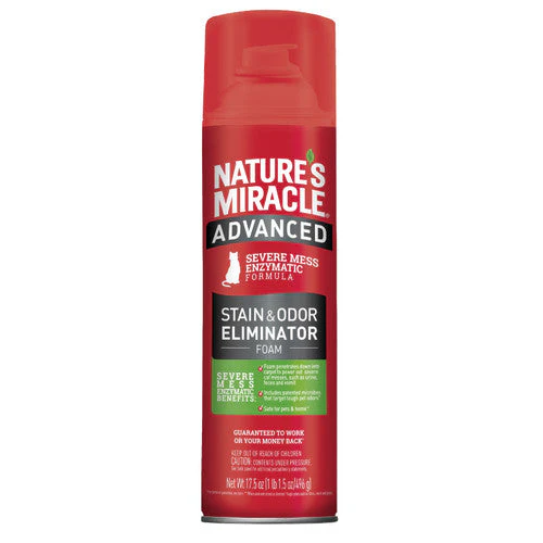 Nature's Miracle Advanced Cat Stain and Odor ?Foam Aerosol 17.5oz - Image 2