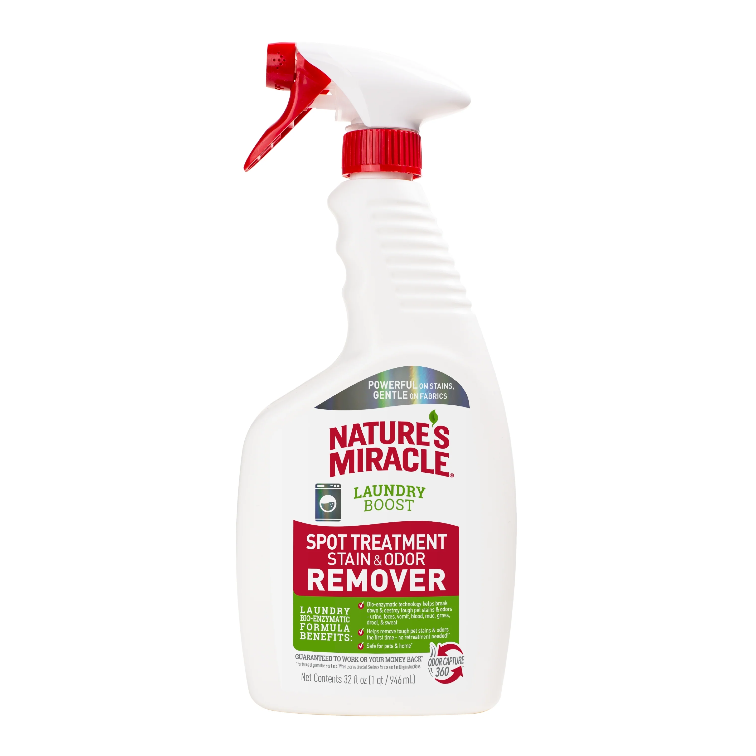 Nature's Miracle Laundry Boost Spot Treatment Stain & Odor Remover 32 oz