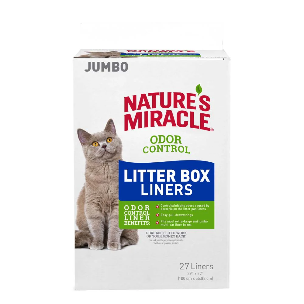 Nature's Miracle Litter Pan Liners Grey 27 ct, Jumbo