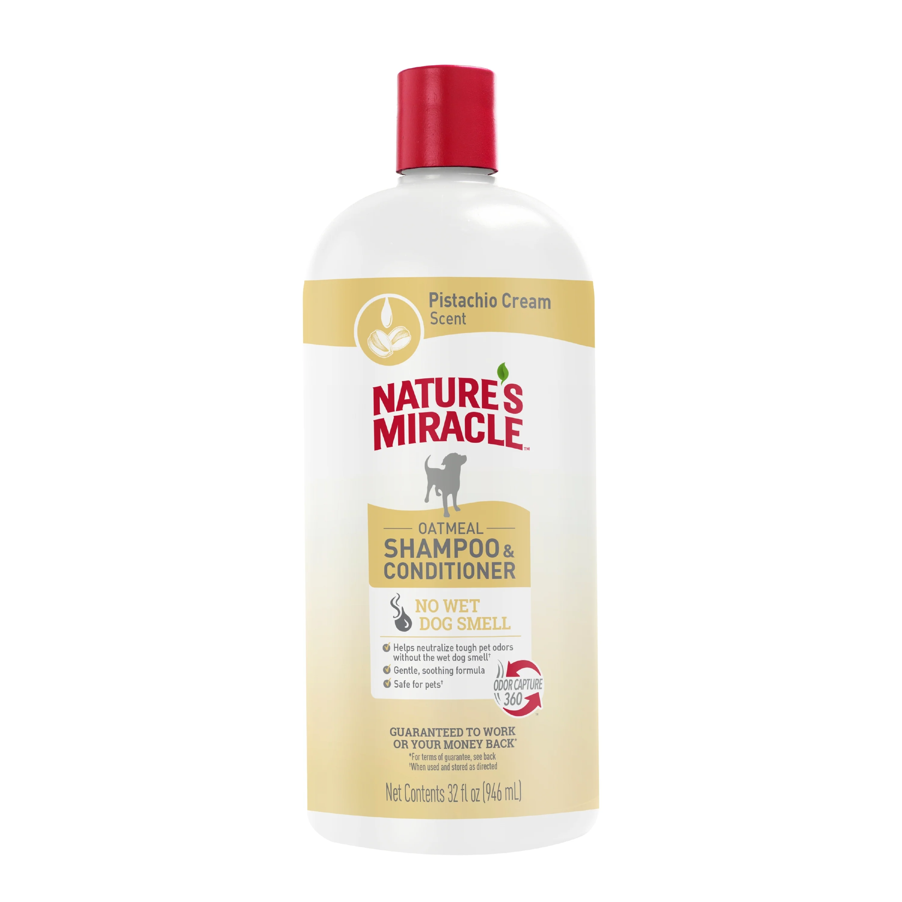 Nature's Miracle Oatmeal Shampoo & Conditioner Pistachio Cream 32 oz
