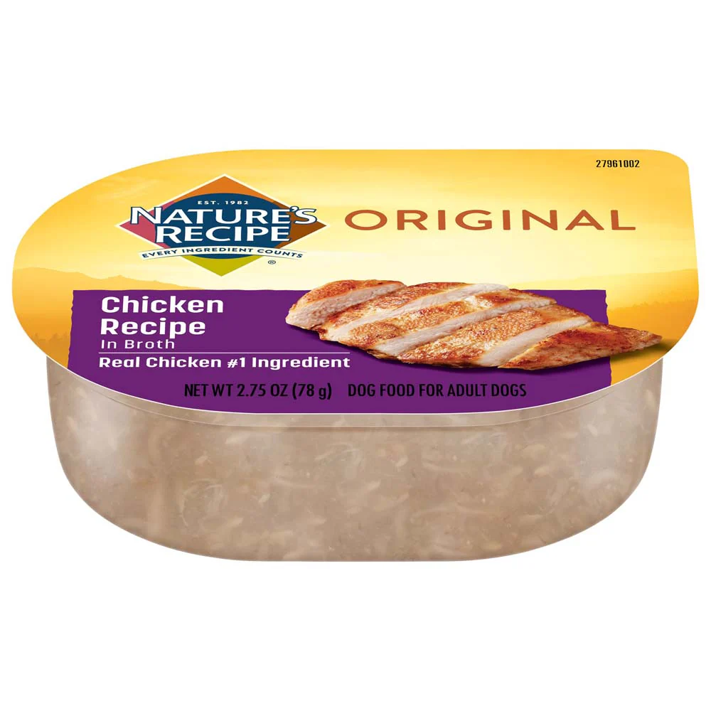 Nature's Recipe Original Wet Dog Food Chicken In Broth 12ea/2.75 oz, 24 pk