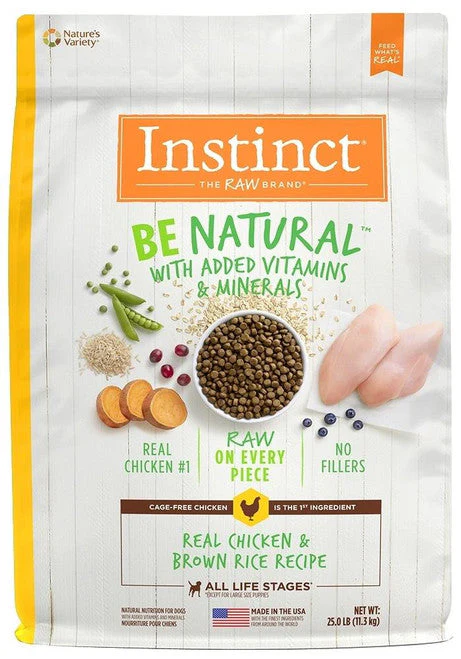 Nature's Variety Instinct Be Natural Real Chicken & Brown Rice Recipe Dog 25lb {L-1} 699889 - Image 2