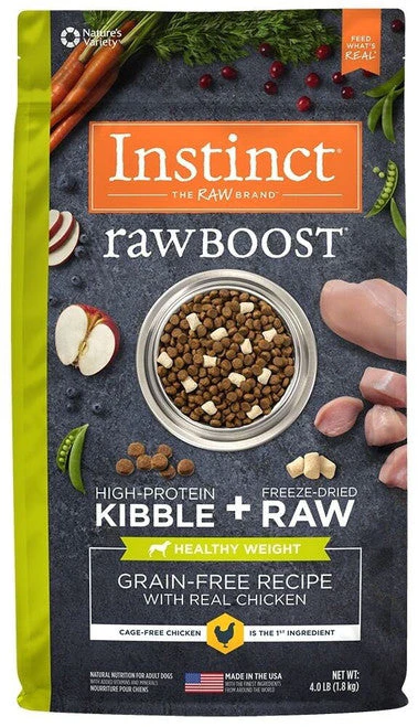 Nature's Variety Instinct Healthy Weight Grain Free Chicken Meal Formula Dry Dog Food-4/ 4 lb-{L+1} - Image 2