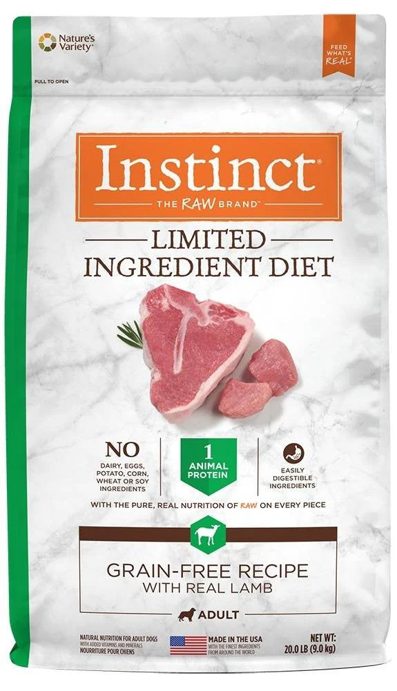 Nature's Variety Instinct Limited Ingredient - Lamb 20 Lb {L+1}699732
