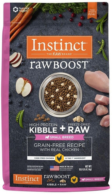 Nature's Variety Instinct Raw Boost Small Breed Grain-free Chicken Meal Dry Dog Food-10-lb-{L-1} - Image 2