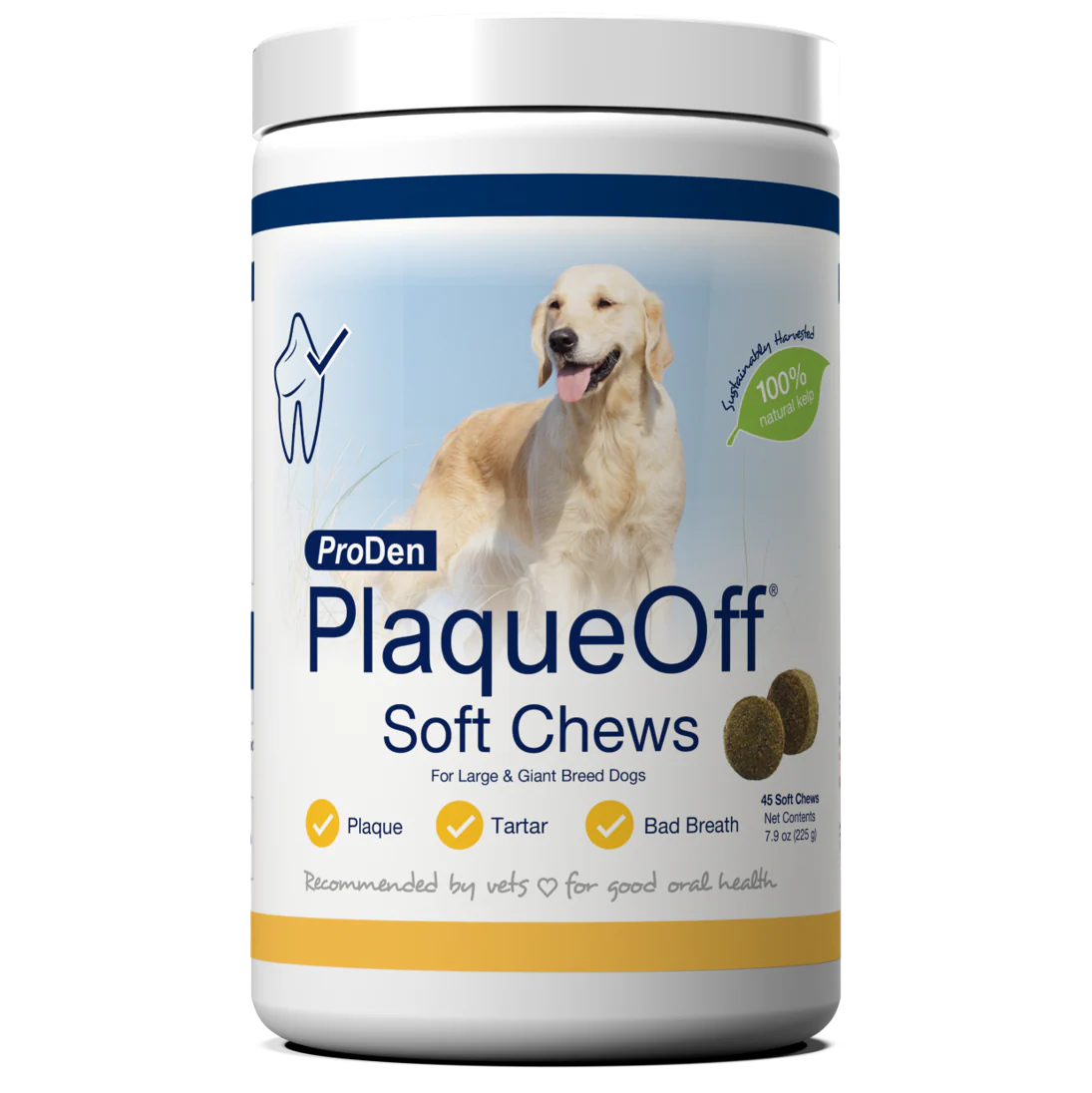 NaturVet Proden PlaqueOff Large & Giant Breed Dog Soft Chews 45 ct