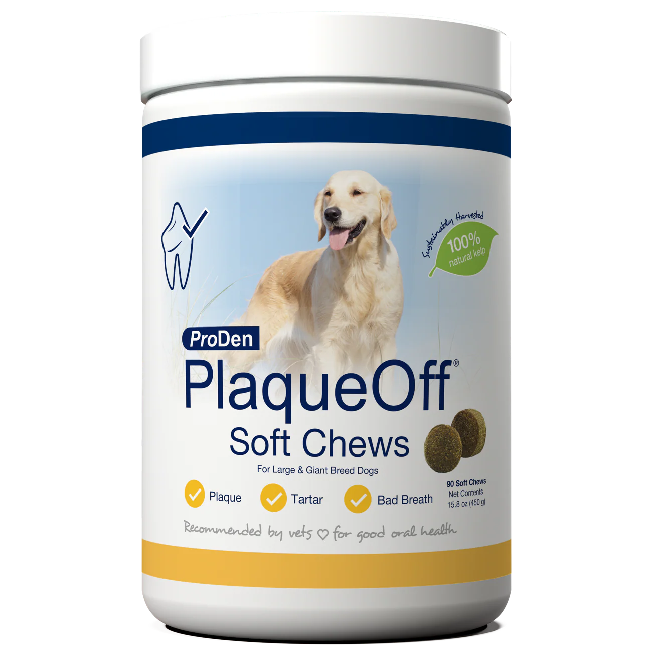 Proden PlaqueOff Large & Giant Breed Dog Soft Chews 90 ct
