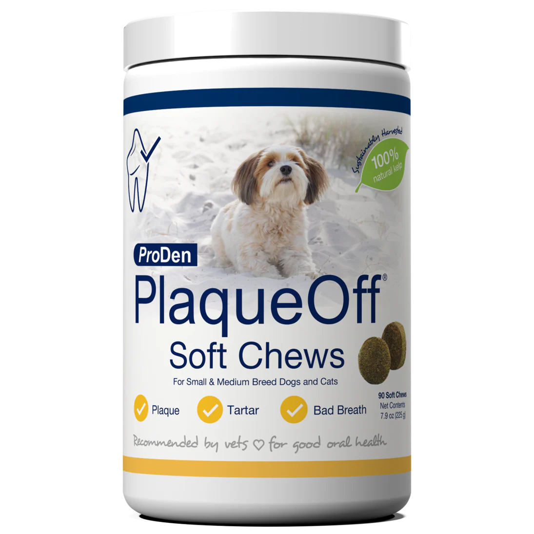 NaturVet Proden PlaqueOff Small & Medium Breed Dog Soft Chews 90 ct
