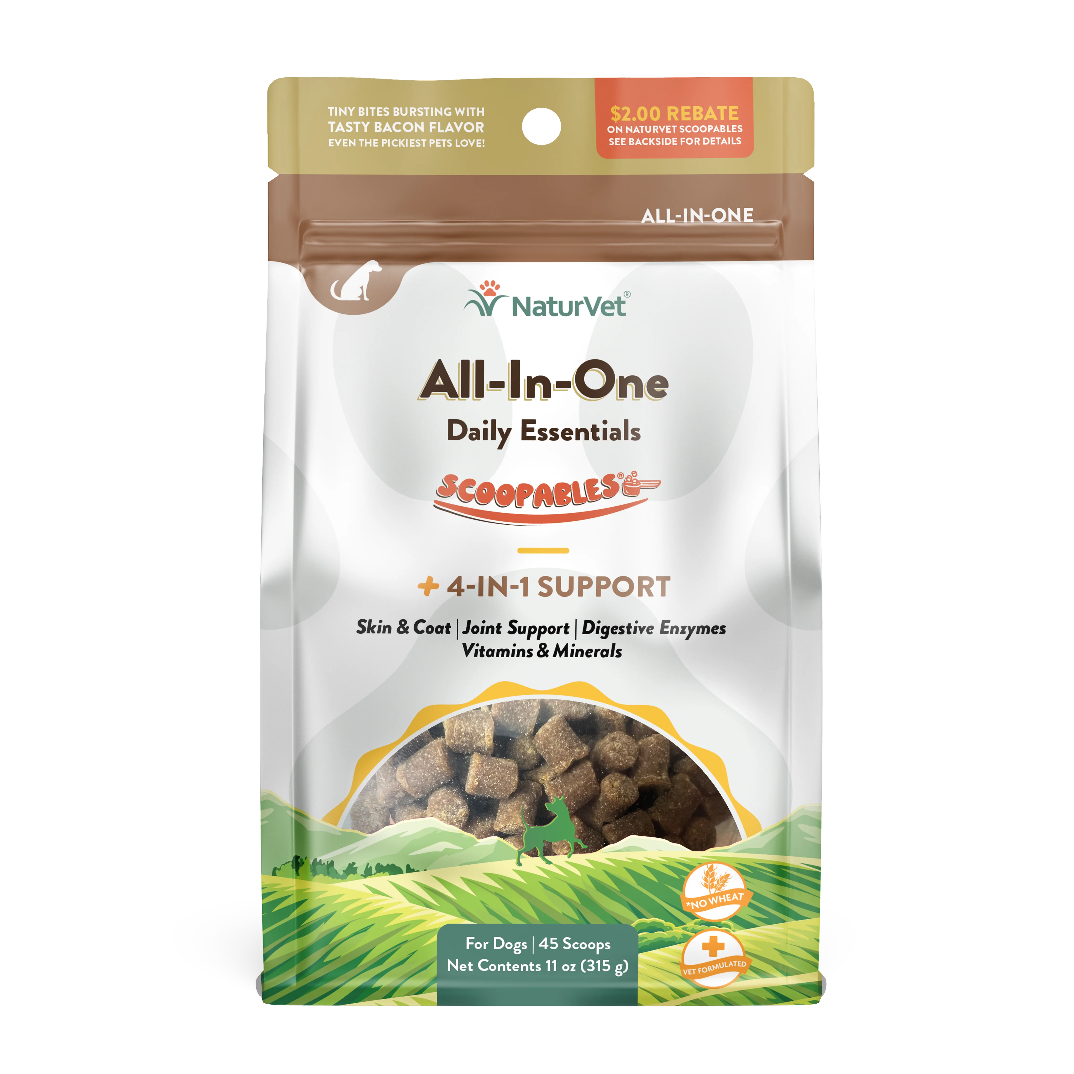 NaturVet Scoopables All-In-One Daily Essentials for Dogs 11 oz