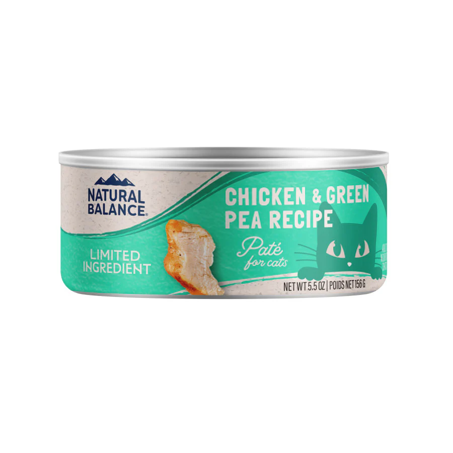 Natural Balance Pet Foods Limited Ingredient Canned Cat Food Chicken & Green Pea - 24 pk/5.5 oz