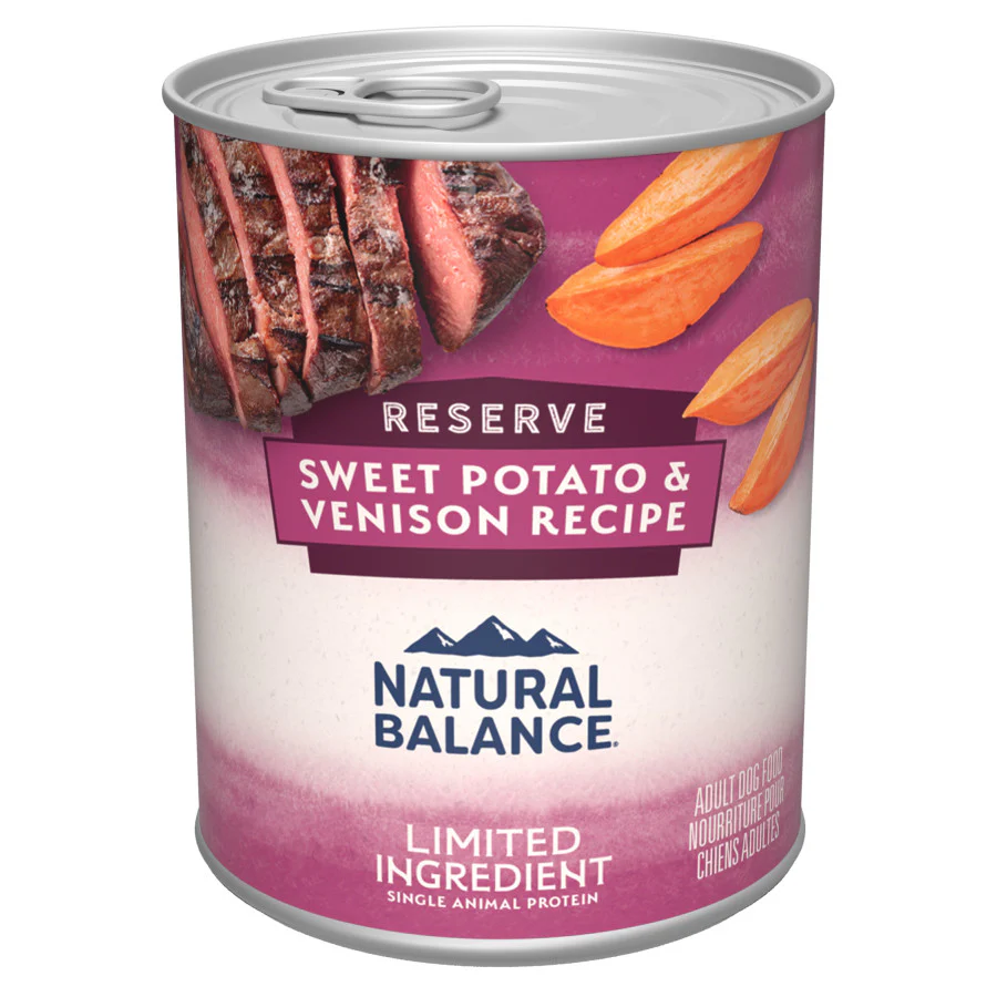 Natural Balance Venison/Sweet Potato LID CAN DOG 12/13oz