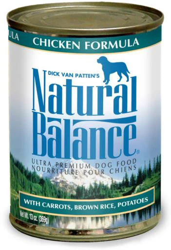 Natural Balance Chicken & Rice Can Dog Formula 12/13 oz. {L-1} 236454 - Image 2