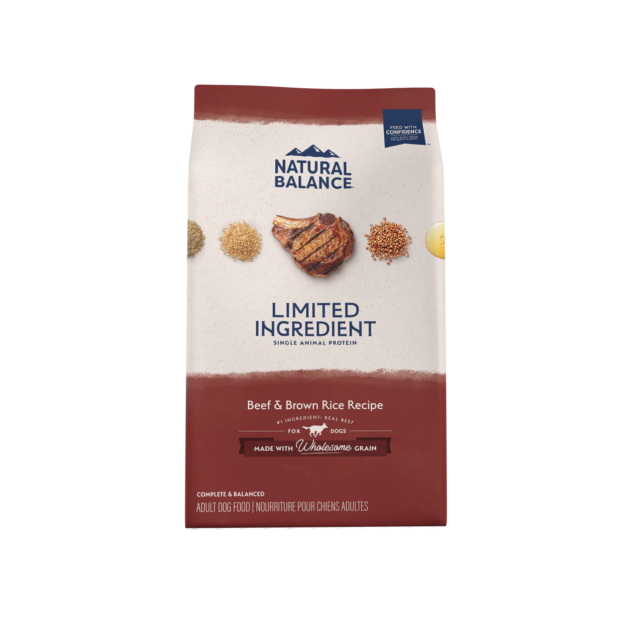 Natural Balance Pet Foods L.I.D. Adult Dry Dog Food Beef & Brown Rice 24lb