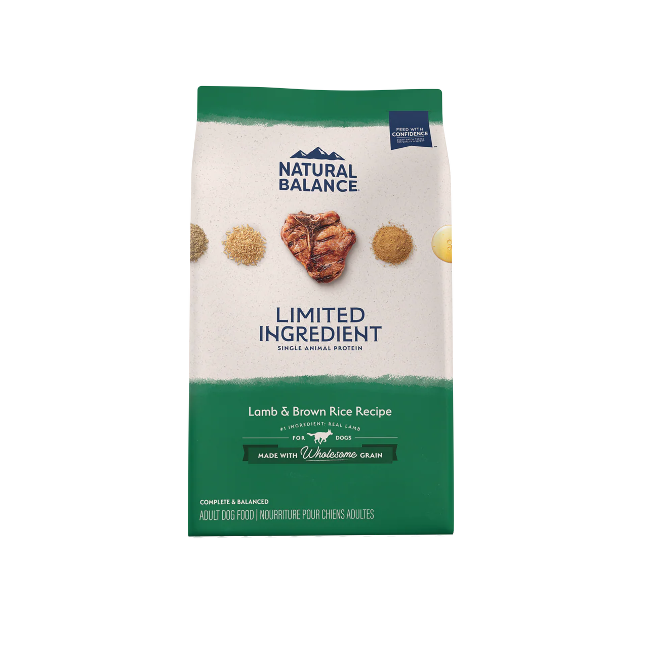 Natural Balance Pet Foods L.I.D. Adult Dry Dog Food Lamb & Brown Rice 12lb