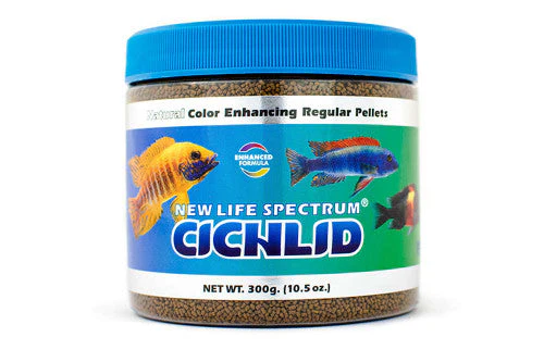 New Life Spectrum Cichlid Sinking Pellets Fish Food 10.5 oz Regular - Image 2