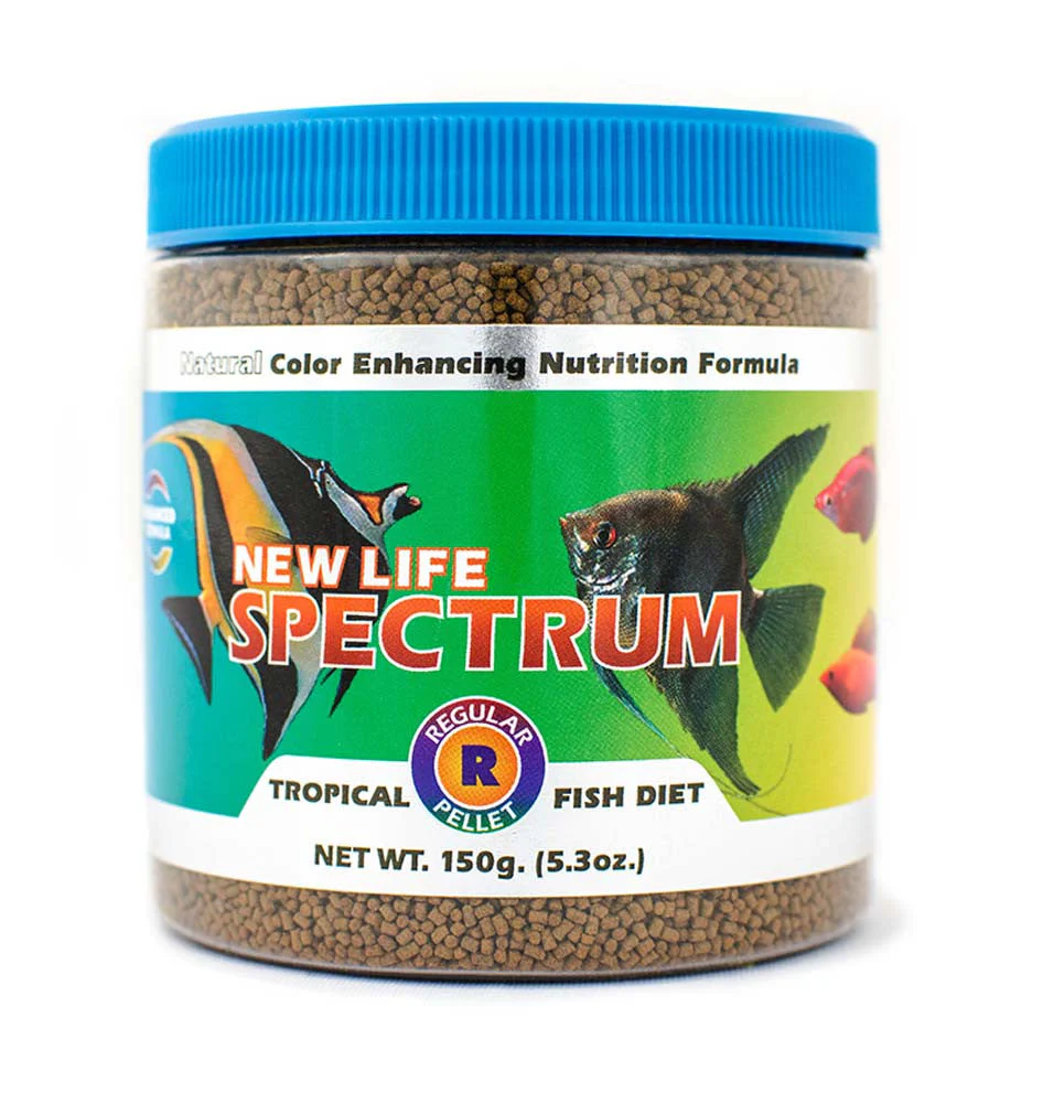 New Life Spectrum Tropical Sinking Pellets Fish Food 5.3oz Regular
