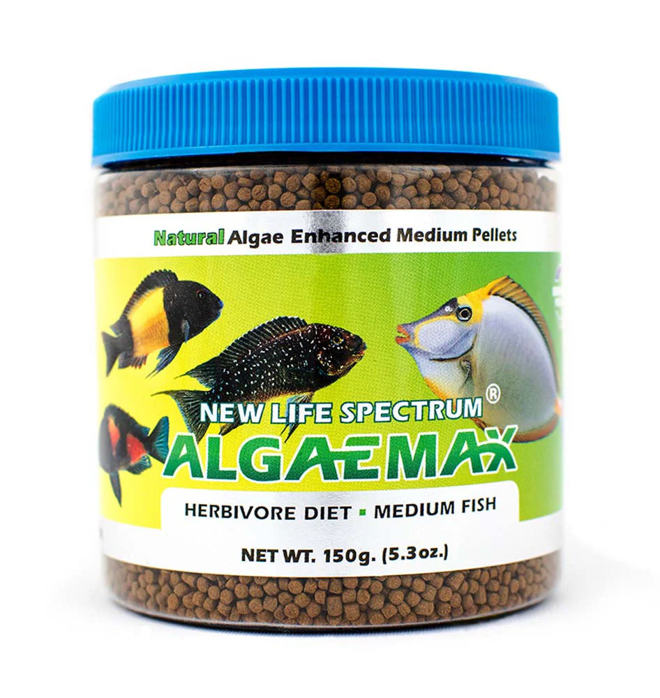 New Life Spectrum Algaemax Sinking Pellets Fish Food 5.3oz MD