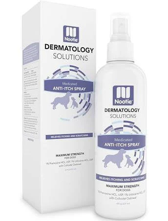 Nootie Dermatology Solutions Anti-itch Medicated Spray For Dogs-8-oz-{L+x} - Image 2
