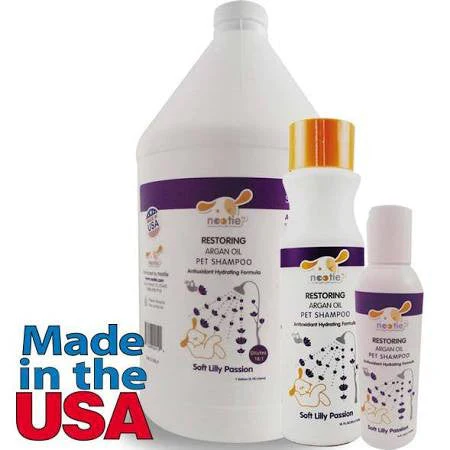 Nootie Soft Lily Passion Restoring Argan Oil Shampoo For Dogs-16-oz-{L+x}