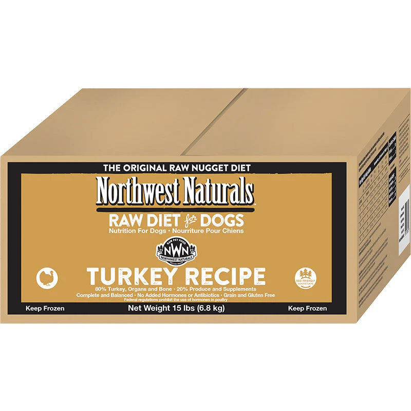 Northwest Naturals Dog Frozen Nuggets Turkey Bulk 15lb SD-5