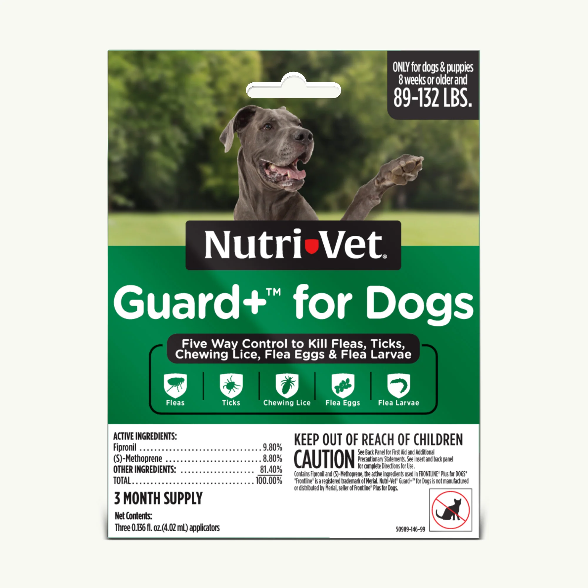 Nutri-Vet Guard+ for Dogs Extra Large 89-132 lb, 3 pk