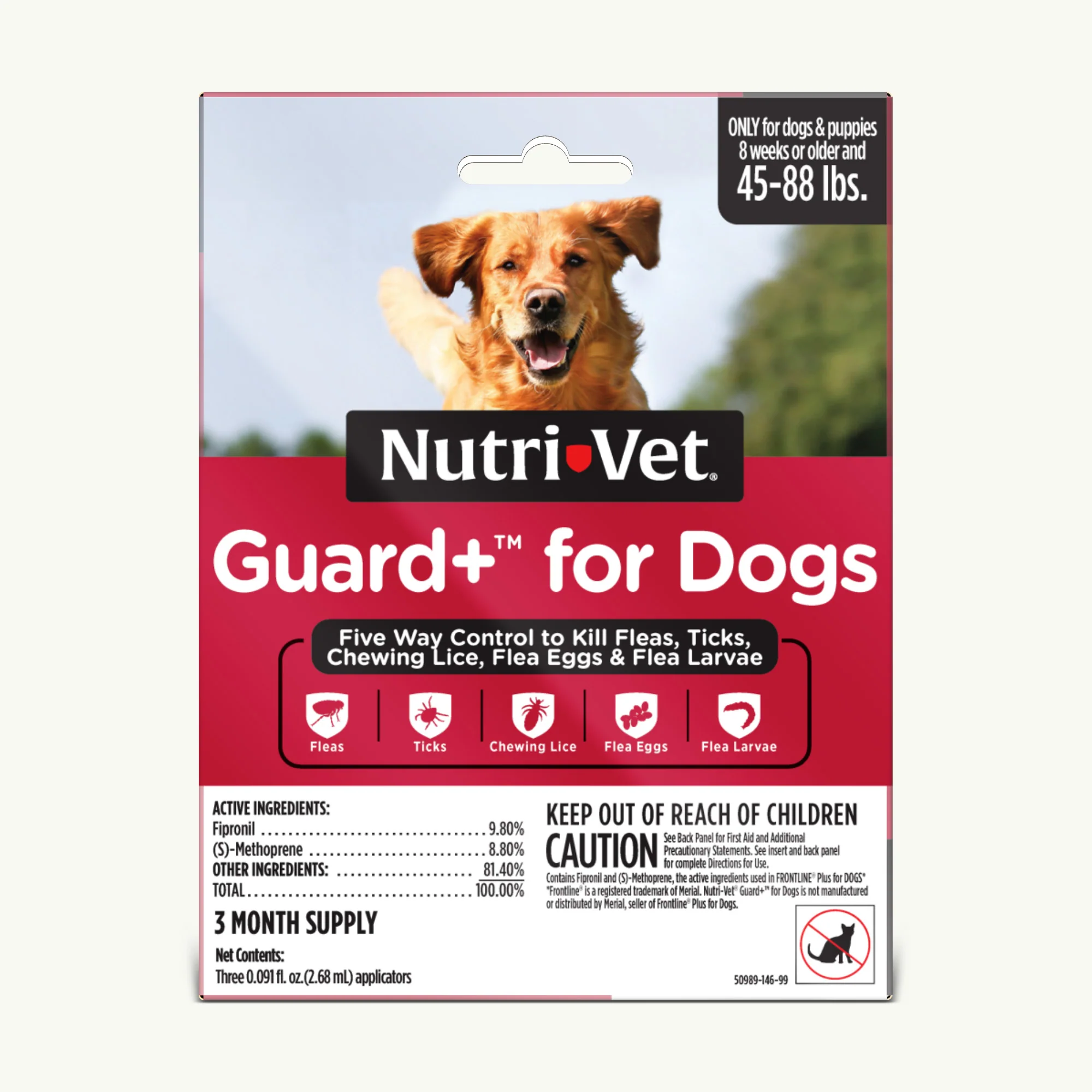 Nutri-Vet Guard+ for Dogs Large Dogs 45-88 lb, 3 pk