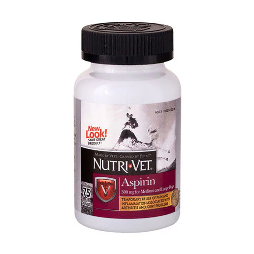 Nutri-Vet K9 Aspirin Liver Chewables Medium/Large Dog 75 Count - Image 2