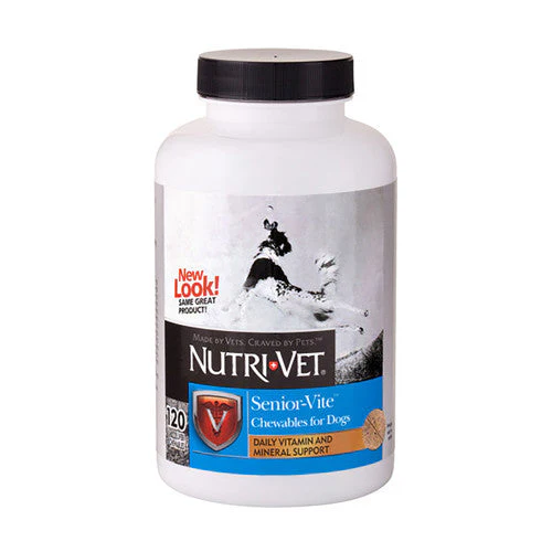 Nutri-Vet Senior-Vite Liver Chewables 120 Count - Image 2