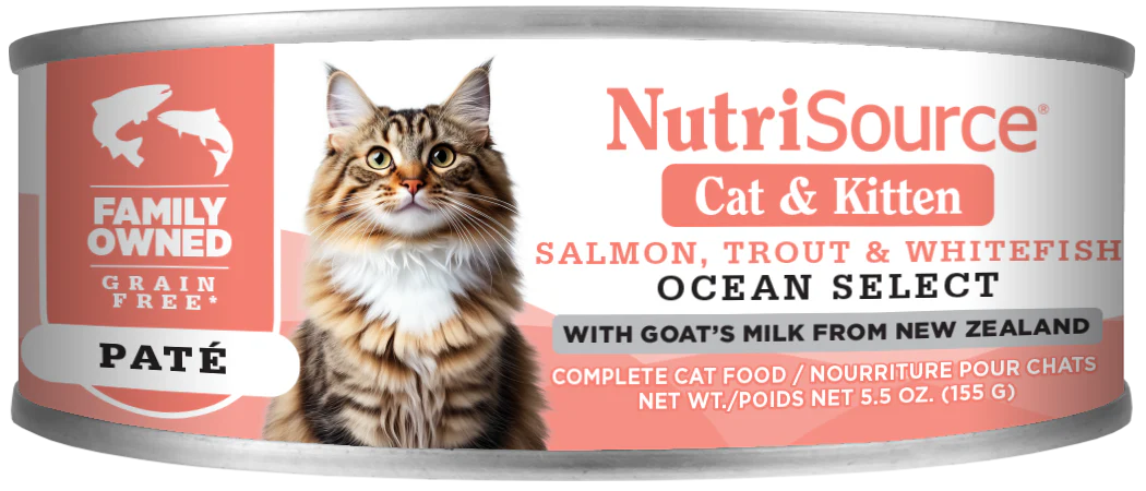 NutriSource Cat & Kitten Canned Cat Food Ocean Select 12ea/5.5 oz