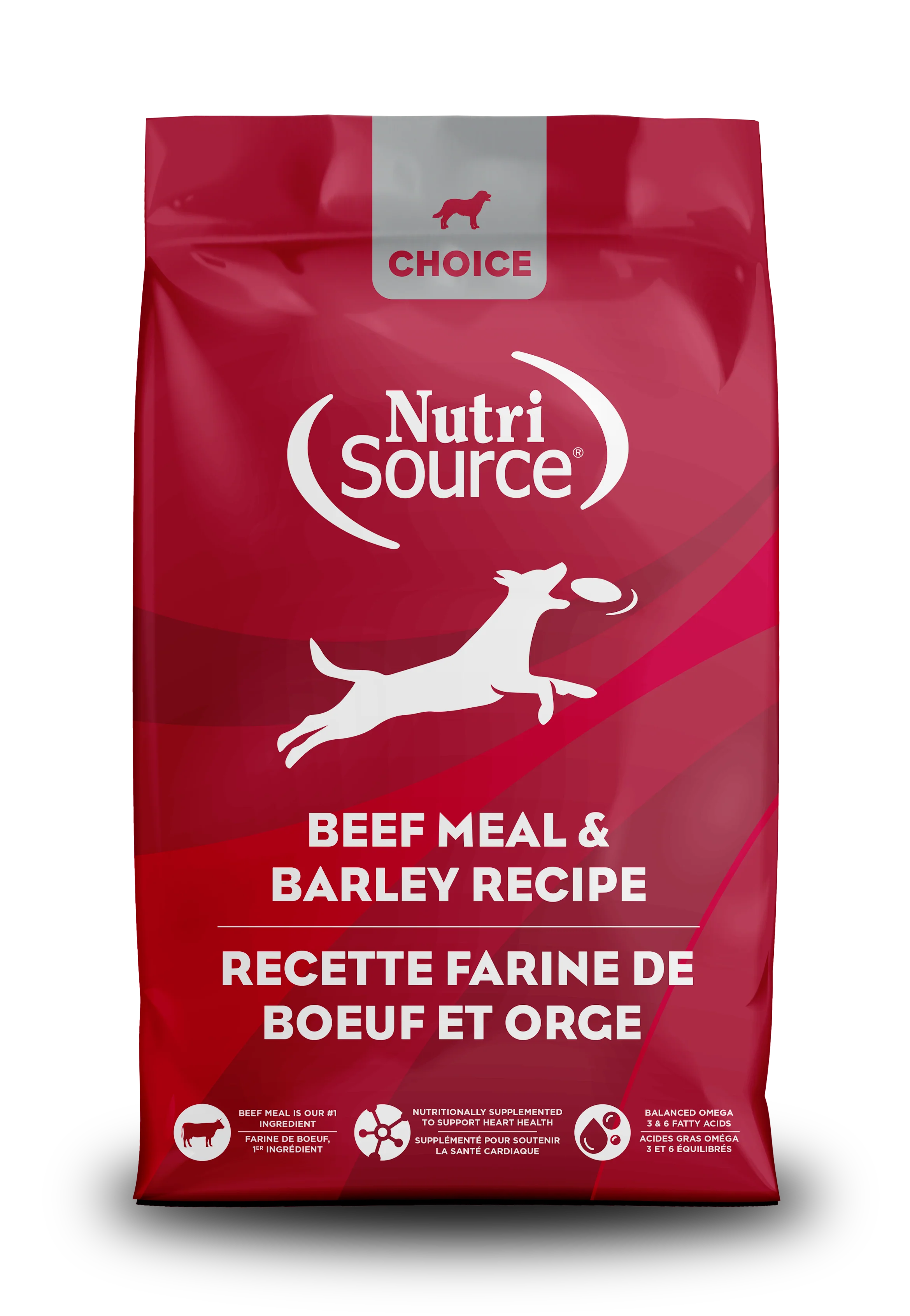 NutriSource Choice Adult ALS Dry Dog Food Beef 5 lb
