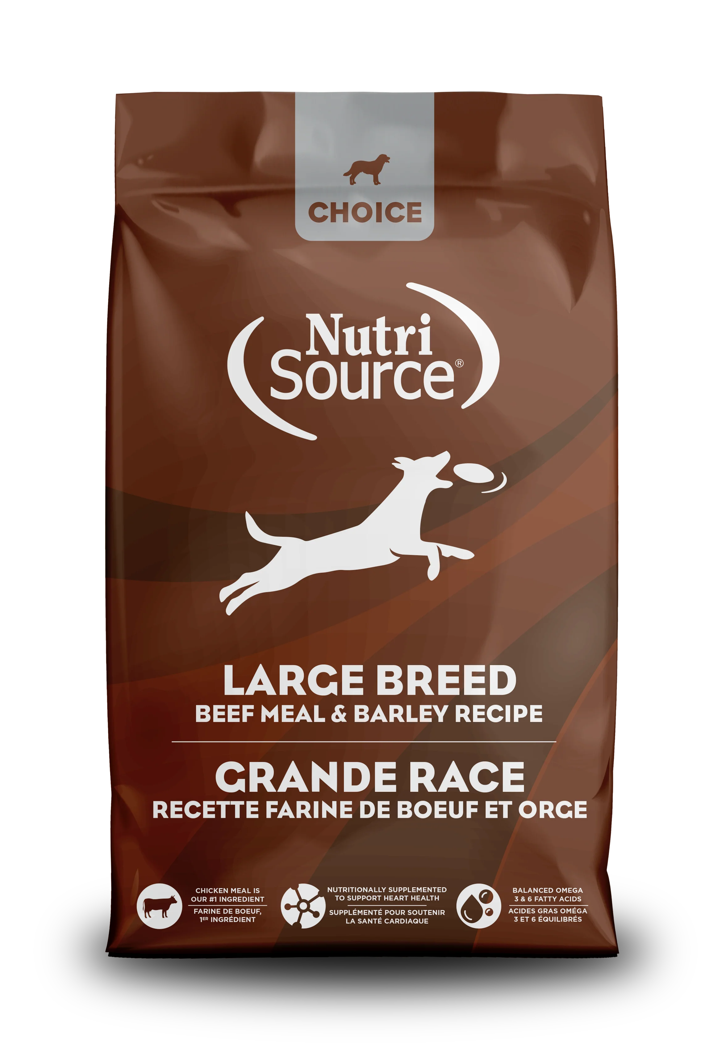 NutriSource Choice Adult ALS Large Breed Dry Dog Food Beef 40 lb