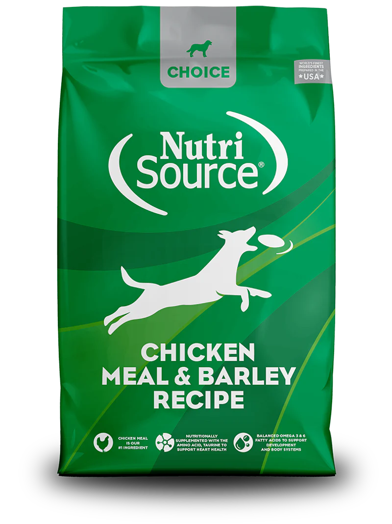 NutriSource Choice Dry Dog Food Chicken Meal & Barley 40 lb
