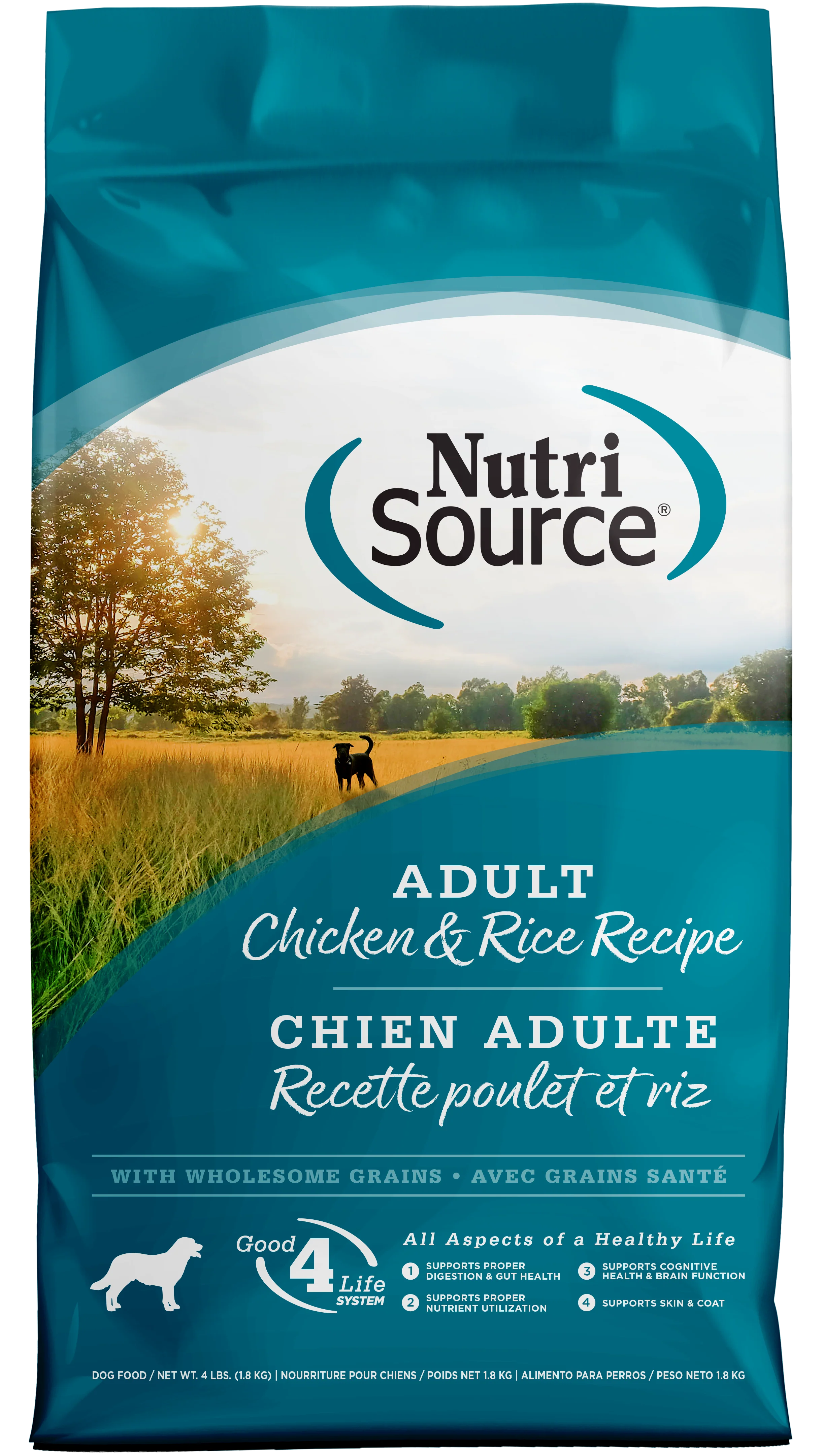 NutriSource Dry Dog Food Chicken & Rice 4 lb