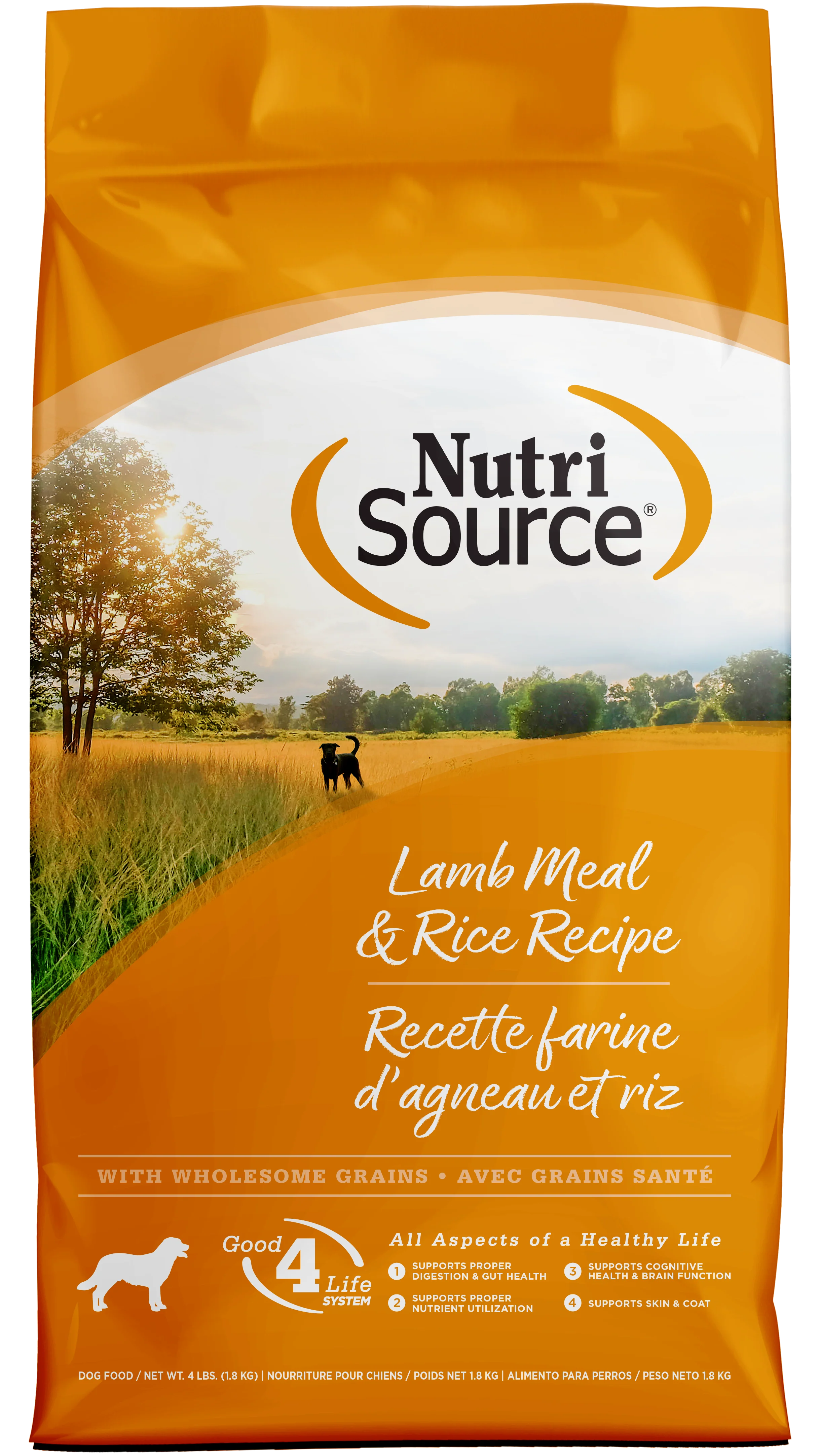 NutriSource Dry Dog Food Lamb Meal & Rice 4 lb
