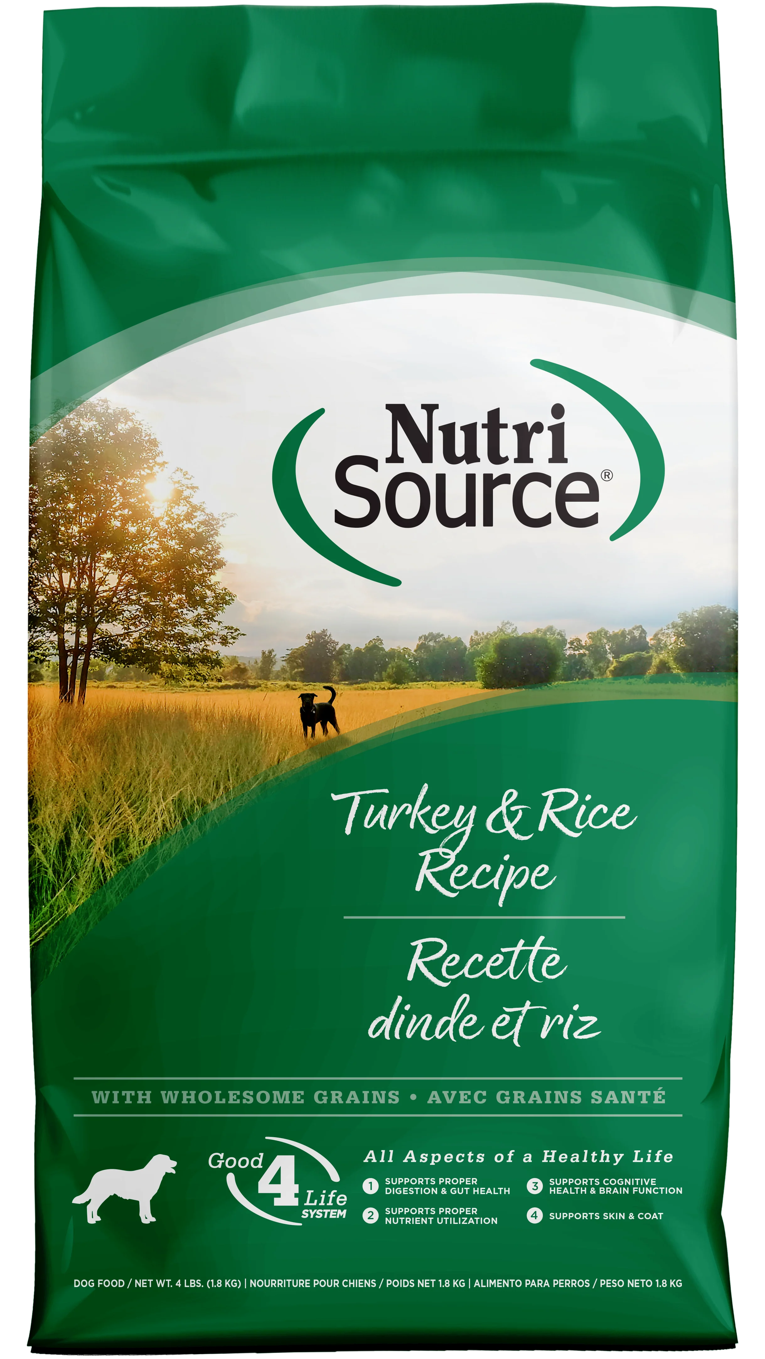 NutriSource Dry Dog Food Turkey & Rice 4 lb