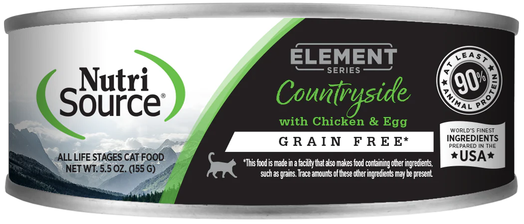 NutriSource Element Series Grain Free Canned Cat Food Countryside 12ea/5.5 oz
