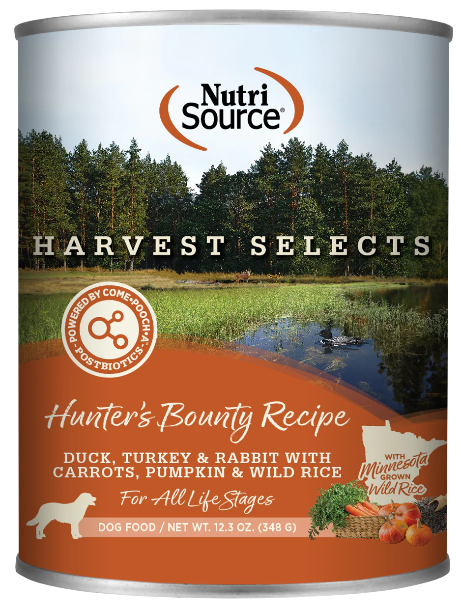 NutriSource Harvest Selects Canned Dog Food Hunter's Bounty 12ea/12.3 oz