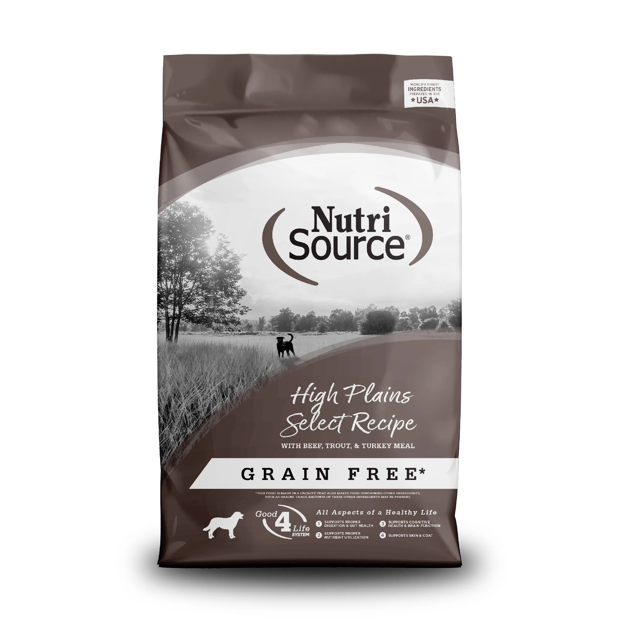 NutriSource Select Recipe Grain Free Dry Dog Food High Plains Select 26 lb