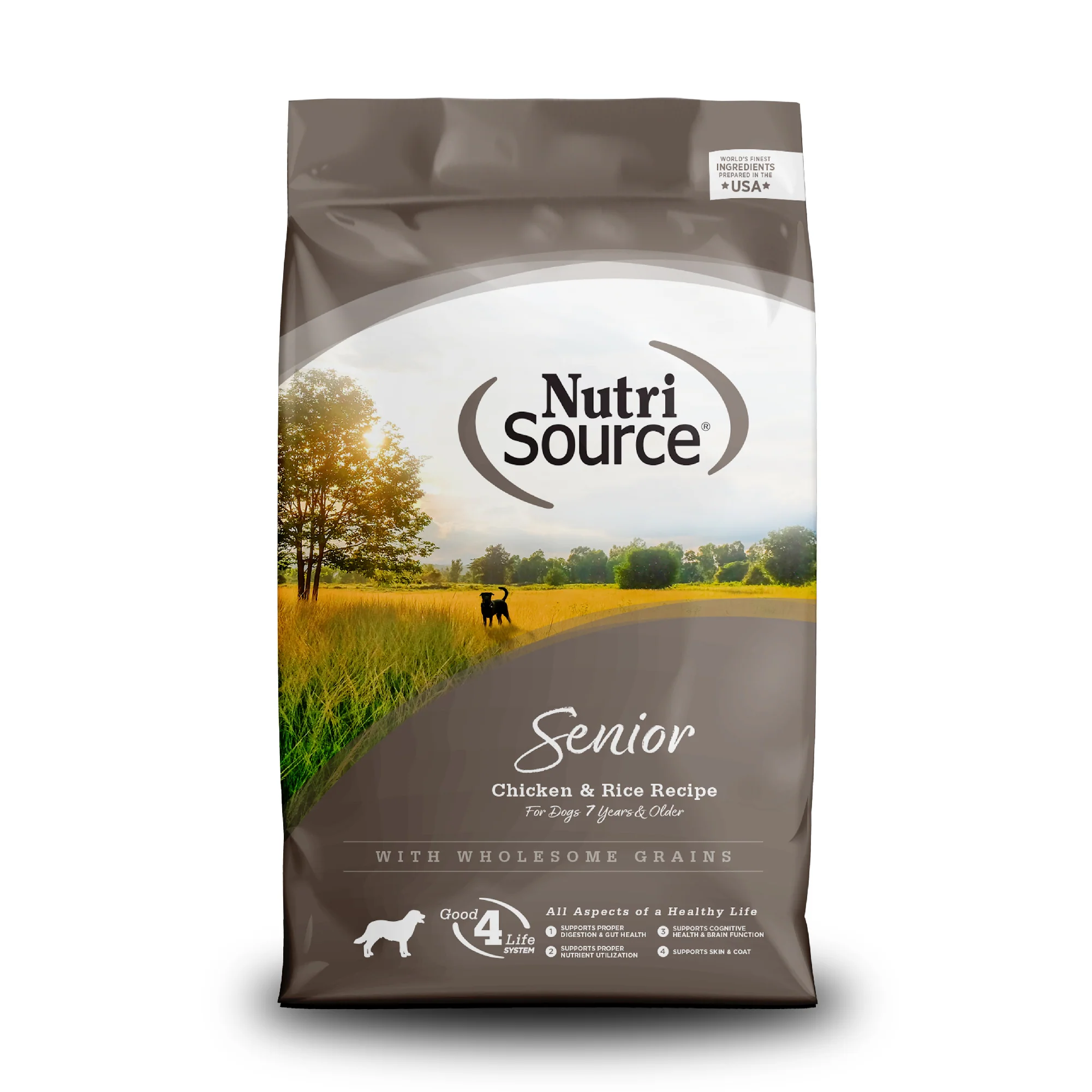 NutriSource Senior Dry Dog Food Chicken & Rice 26 lb